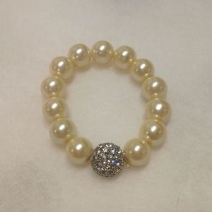 Costume Pearl Cuff Bracelet
